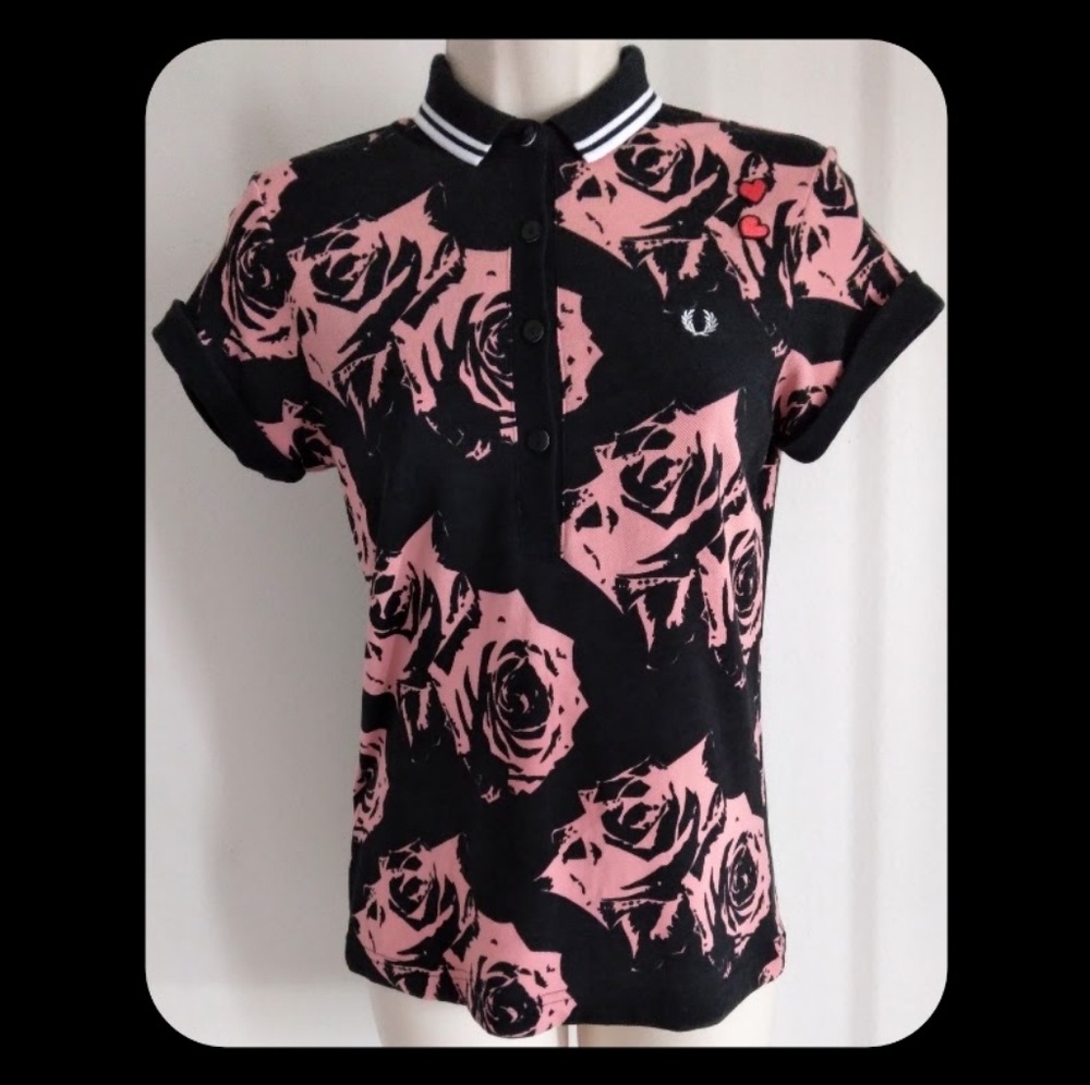 Fred Perry x Amy Winehouse Rose Print polo